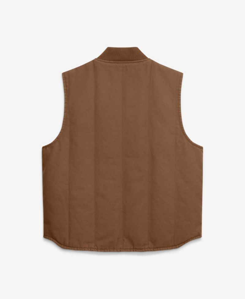 Men's Brown Alabama Crimson Tide Academic Padded Full-Zip Vest