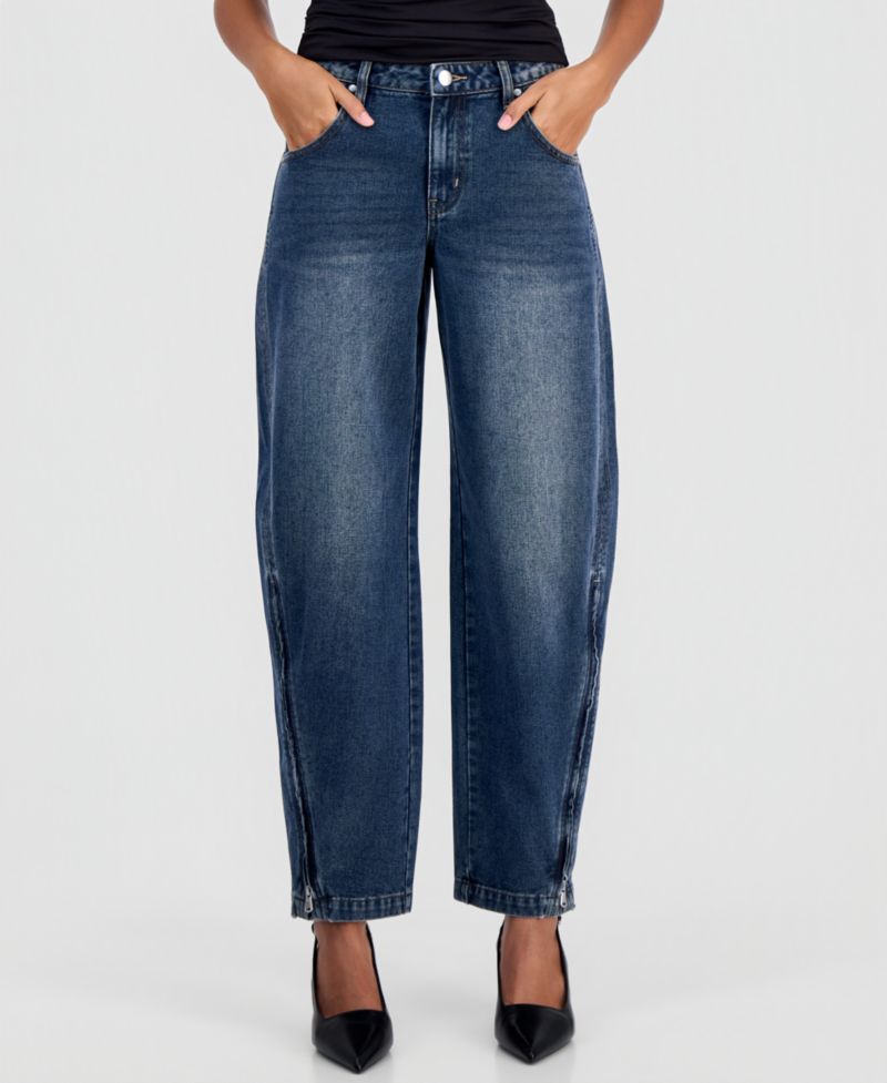 Women's High-Rise Barrel Jeans