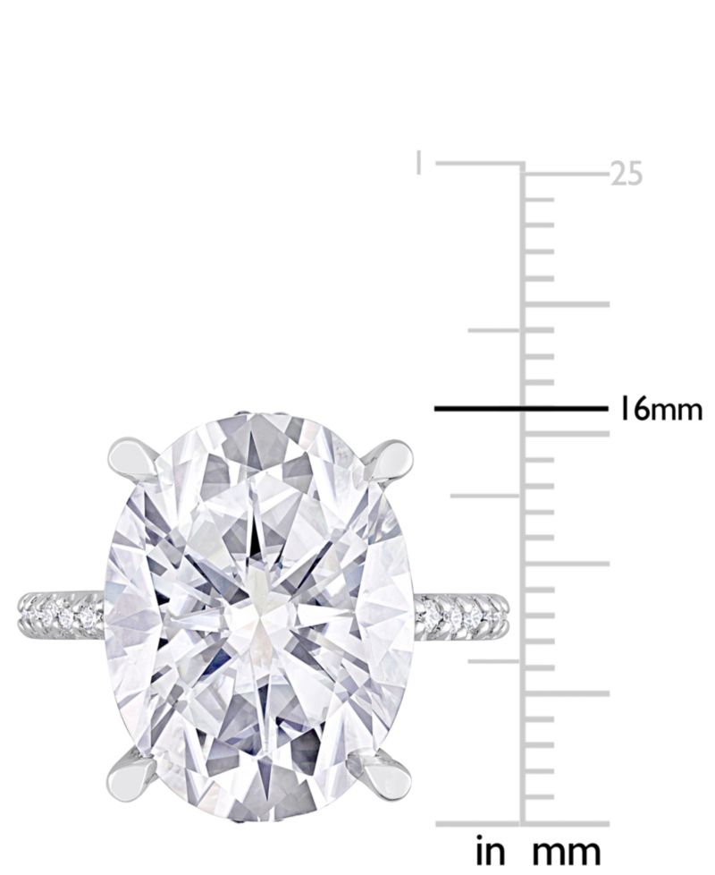 Lab Grown Moissanite Engagement Ring (8 ct. t.w.) in 10k White Gold