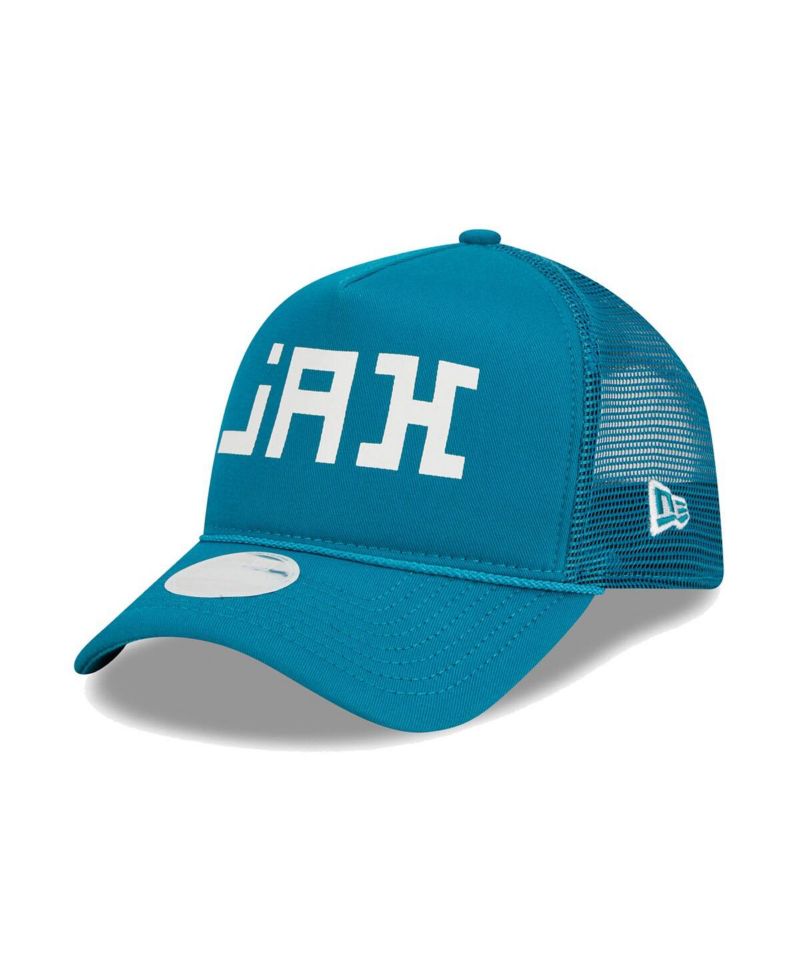Women's Teal Jacksonville Jaguars McGee Trucker 9FORTY Adjustable Hat