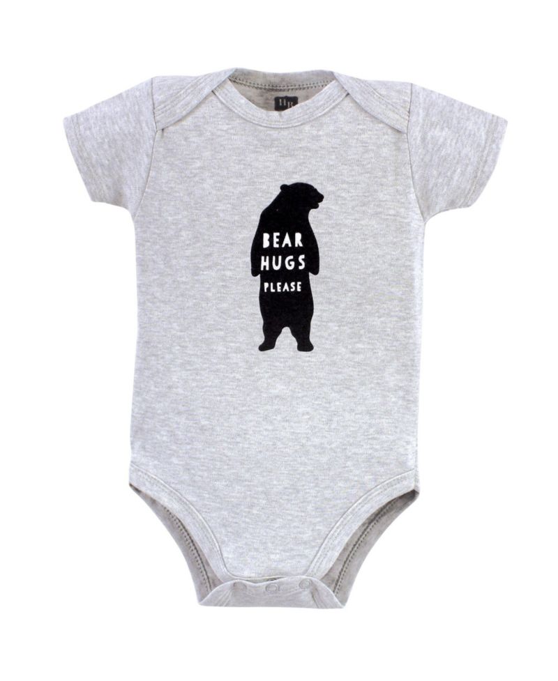 Baby Unisex Five-Piece Set of Cotton Infant All-in-One Bodysuits