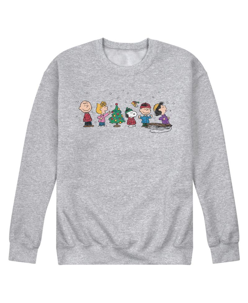 Men's Peanuts Holiday Long Sleeve Fleece