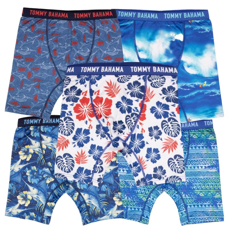 Boys 5-Pack Compression Boxer Brief Shorts
