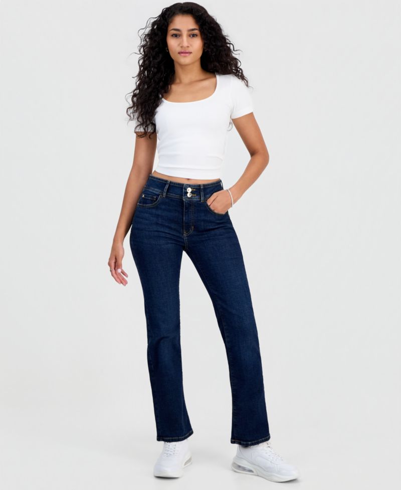 Women's Shape Up Mid-Rise Straight-Leg Jeans