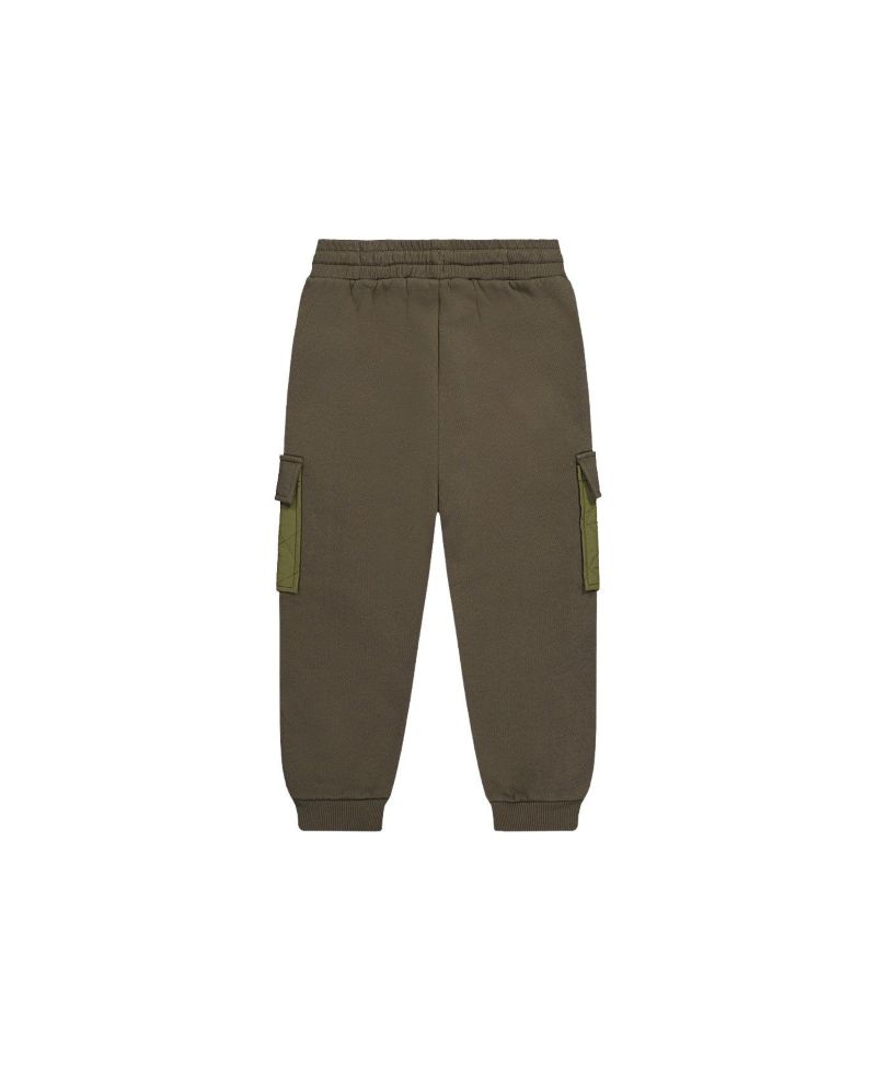 Little and Big Boy 6 - 12 Fleece Bi-Material Sweatpants with Pockets