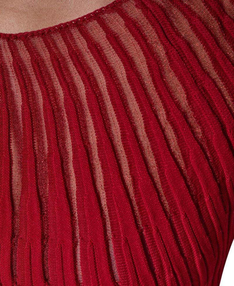 Women's Crewneck Sleeveless Ribbed Pullover Sweater