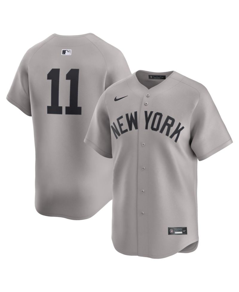 Men's Anthony Volpe Gray New York Yankees Road Limited Player Jersey