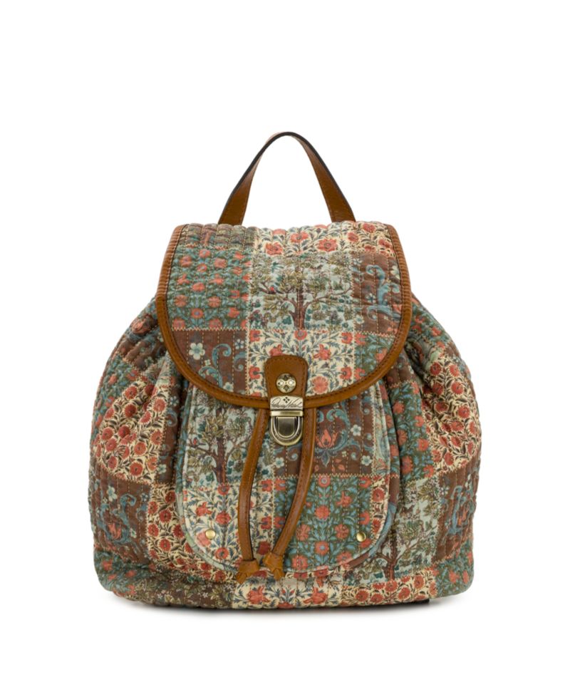 Arezzo Nordic Patchwork Quilted Cotton Backpack Messenger