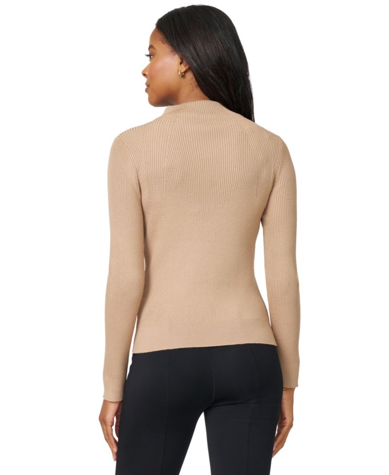 Women's Mock-Neck Rib-Knit Sweater