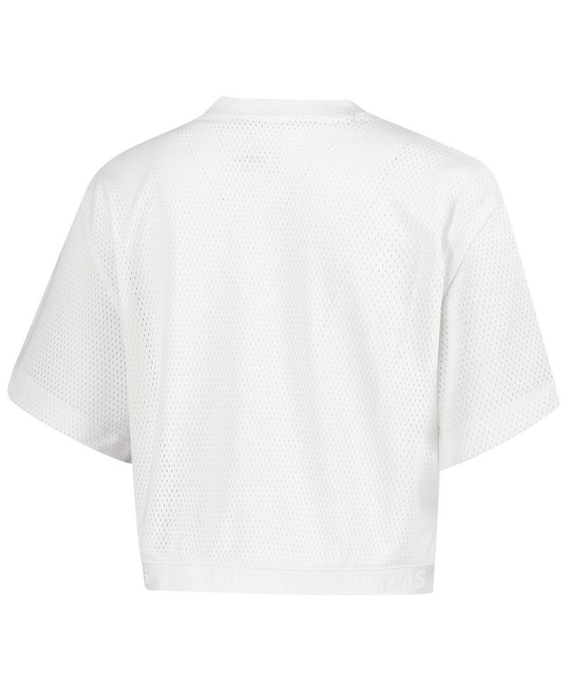 Women's White Mississippi State Bulldogs Primegreen V-Neck Cropped Jersey