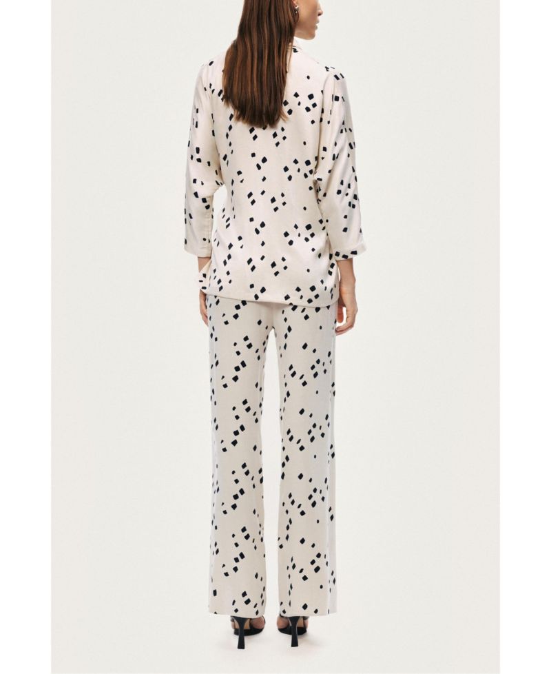 Women's Printed Wide-Leg Pants