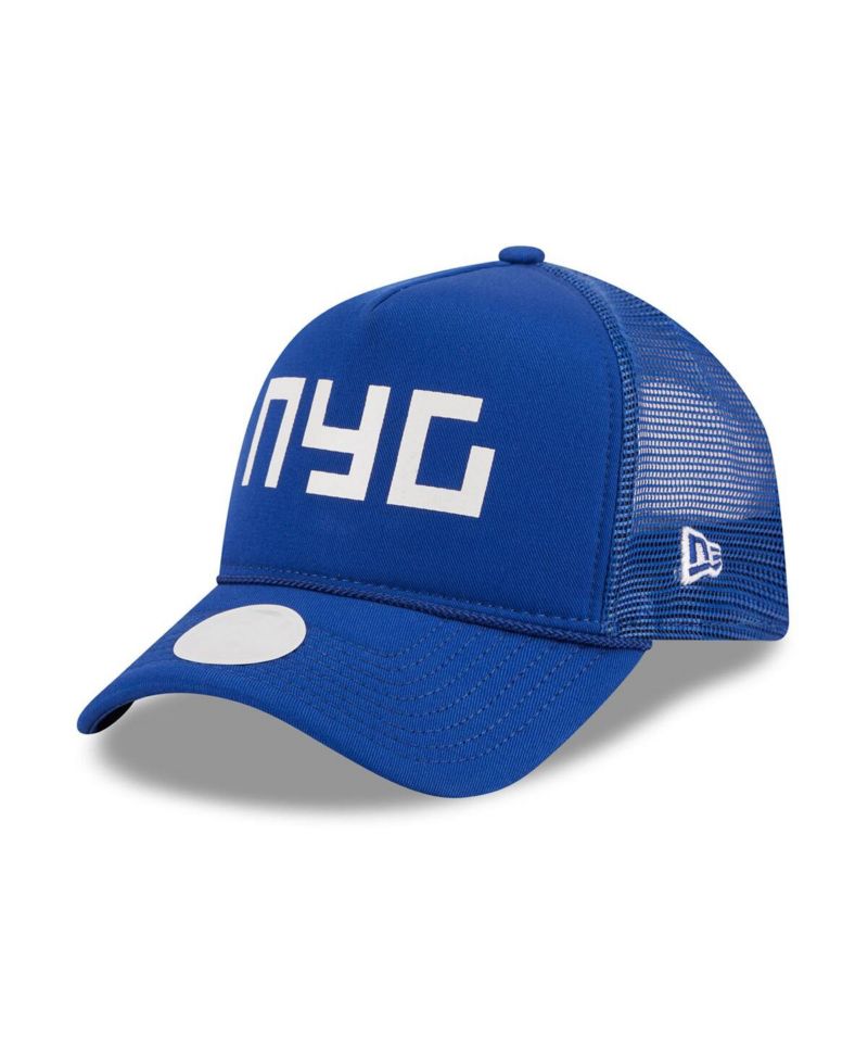 Women's Royal New York Giants McGee Trucker 9FORTY Adjustable Hat