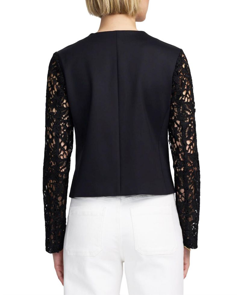 Women's Lace Satin Jacket