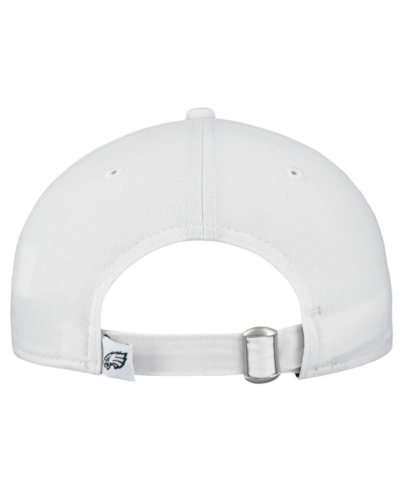 Women's White Philadelphia Eagles Team Fan 9TWENTY Adjustable Hat