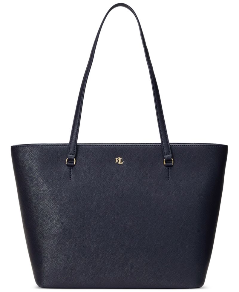 Karly Crosshatch Leather Medium Shopper Tote Bag