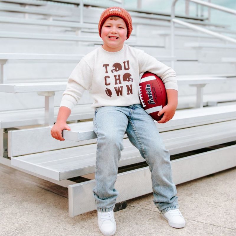 Little Boys Touchdown Grid Sweatshirt