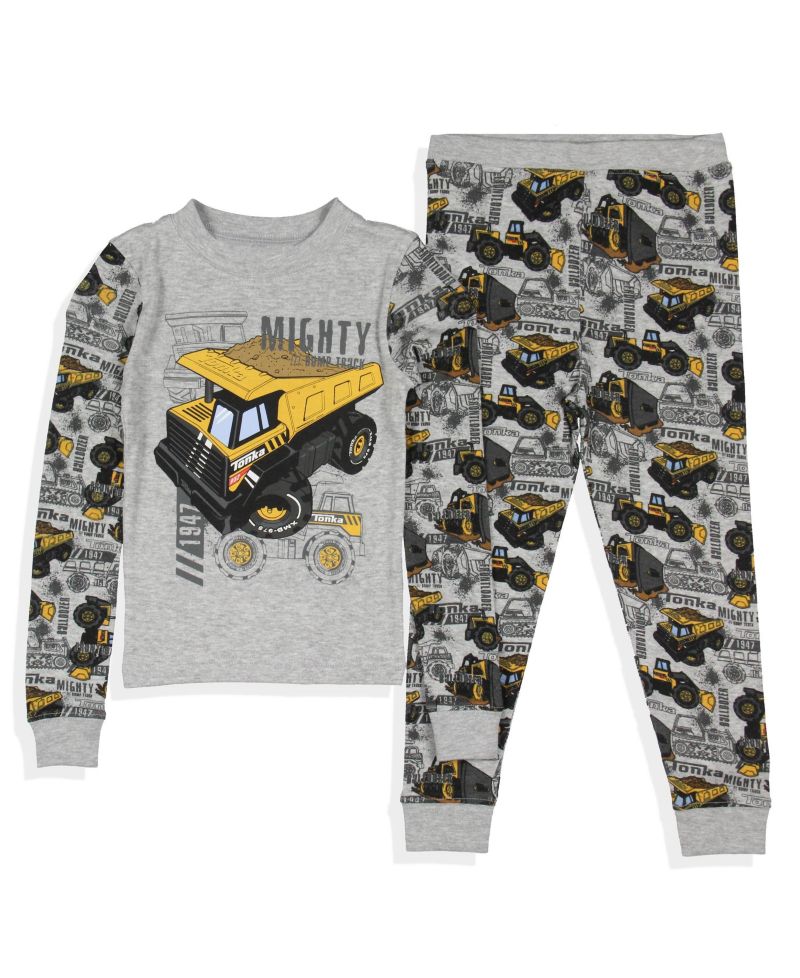 Toddler Boys (2T - 6) 952 Mighty Dump Truck 2 Piece Long Sleeve Pajama Set