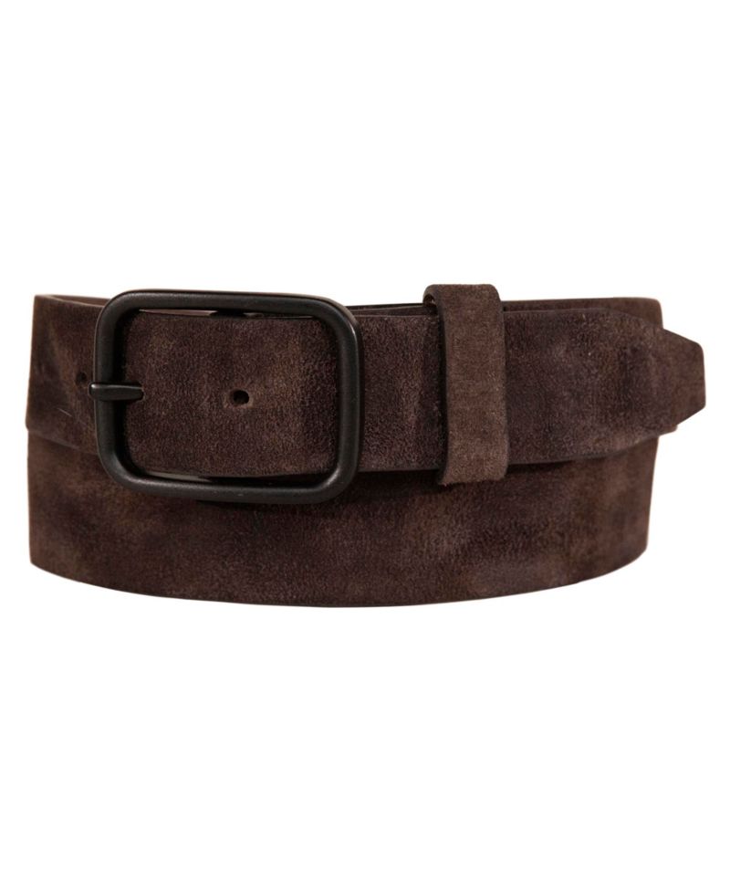 Men's Distressed Suede Leather Belt