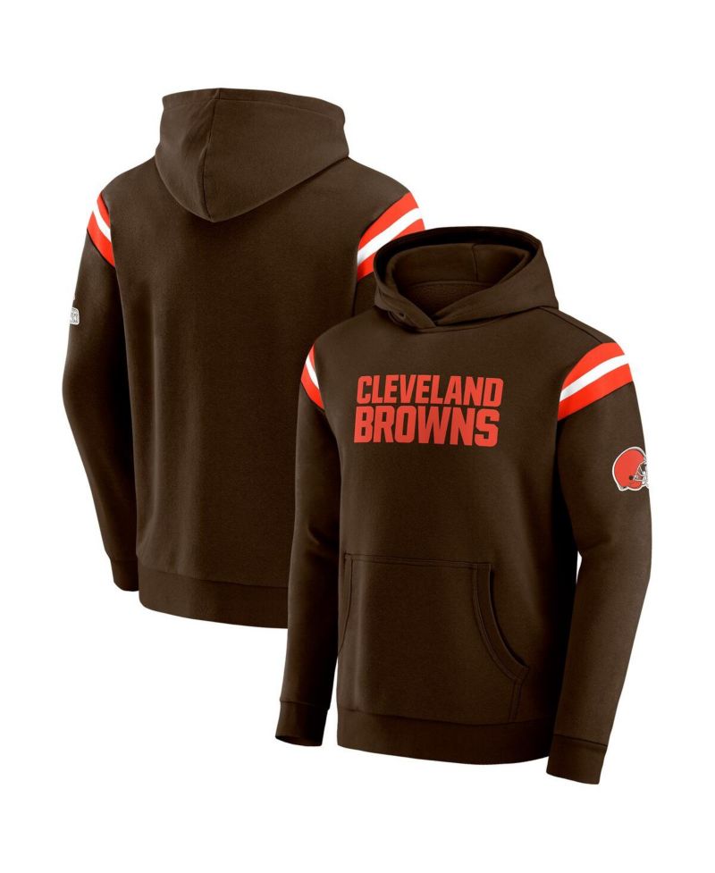 Darius Rucker Collection by Men's Brown Cleveland Browns Football Washed Pullover Hoodie