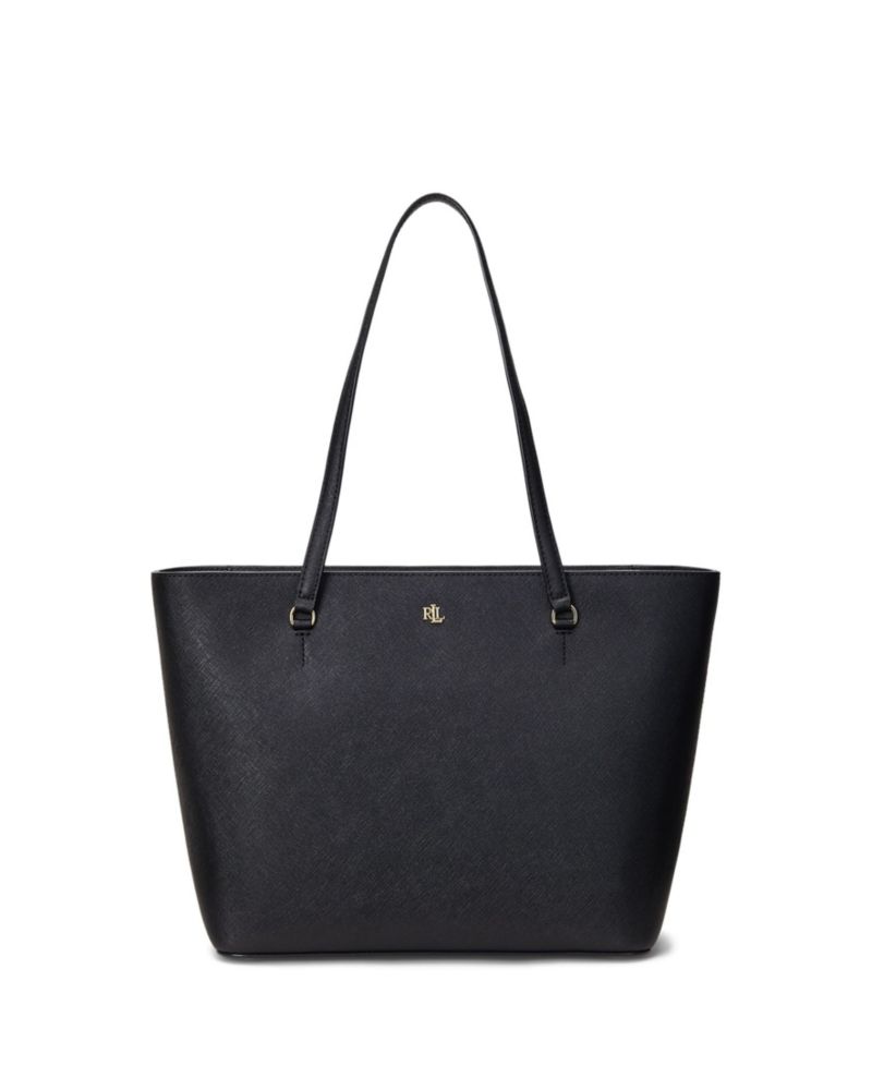 Karly Crosshatch Leather Medium Shopper Tote Bag