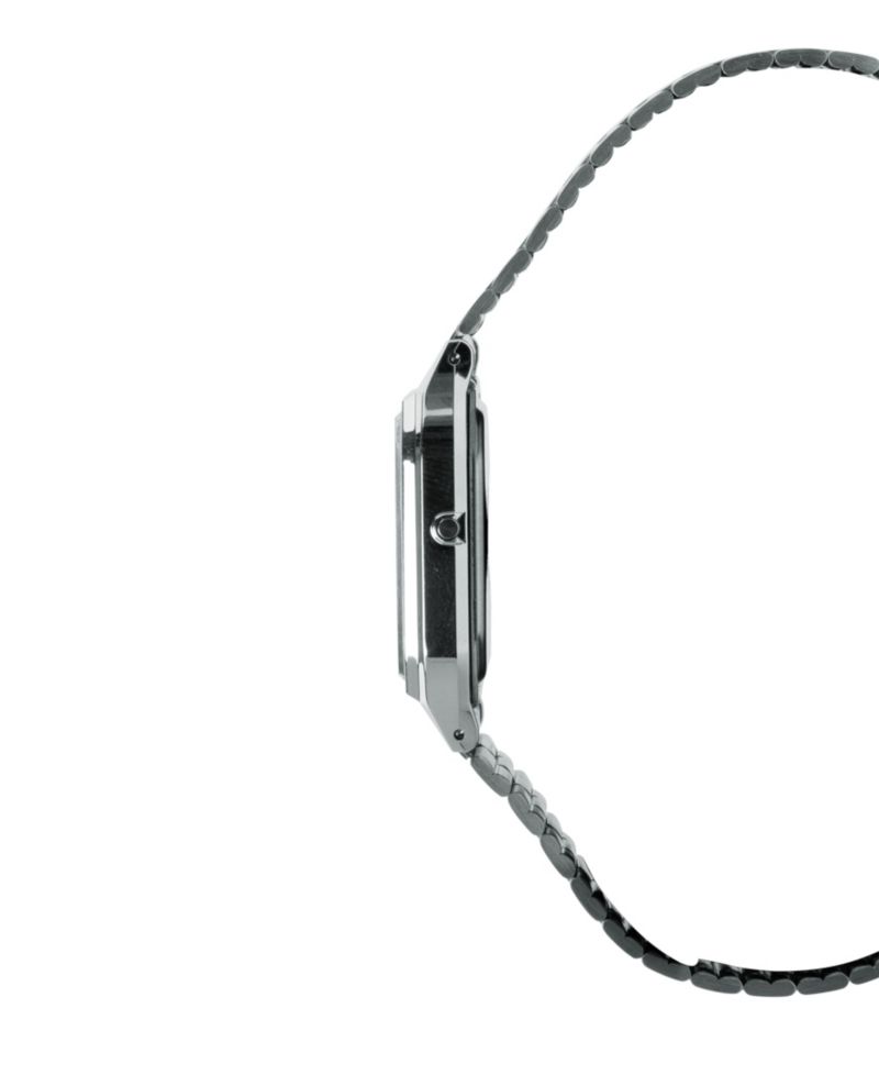 Unisex Silver Tone Stainless Steel Watch, 29.8mm
