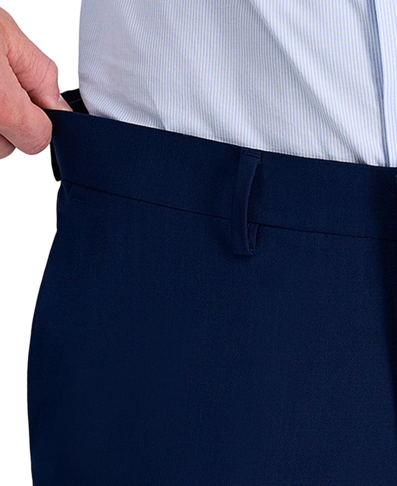 Men’s Premium Comfort Straight-Fit 4-Way Stretch Wrinkle-Free Flat-Front Dress Pants