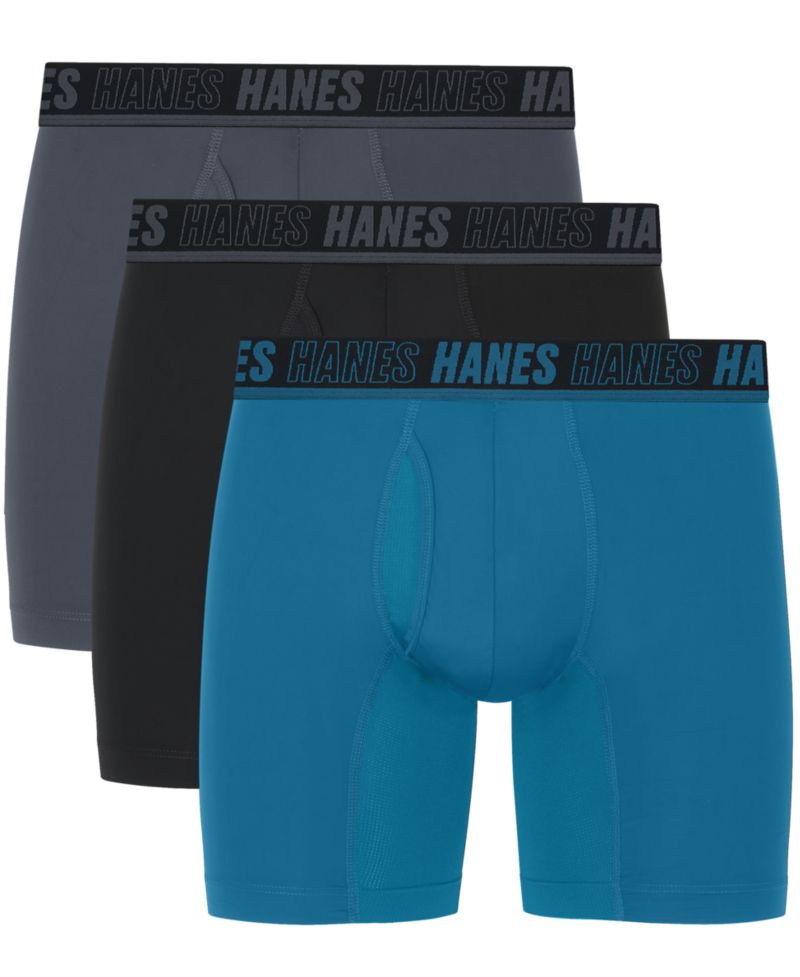Men's Performance Boxer Briefs, 3-Pack