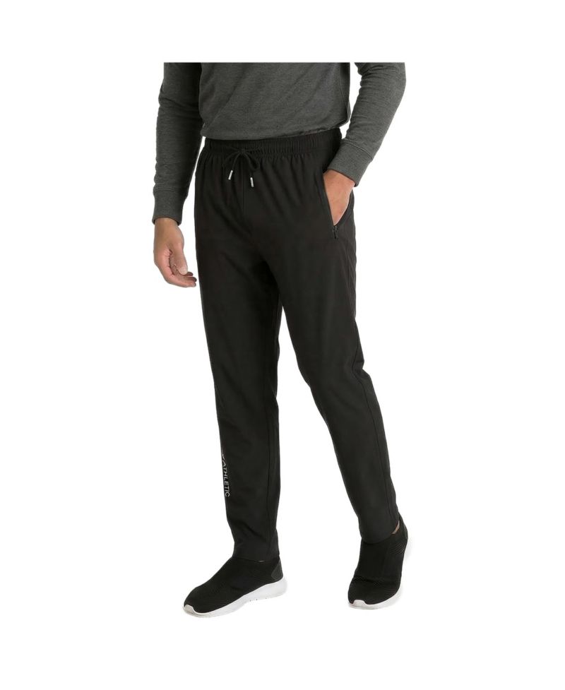 Men's Zipper Cool Tech Pocket Stretch Workout Pants