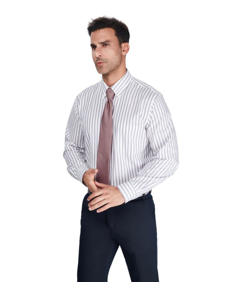 Men's Regular-Fit Harry Stripe Dress Shirt