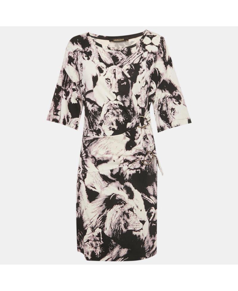 Women's Multicolor Printed Jersey Midi Dress