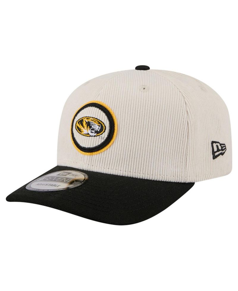 Men's Cream/Black Missouri Tigers Loyal Corduroy 9SEVENTY Adjustable Hat