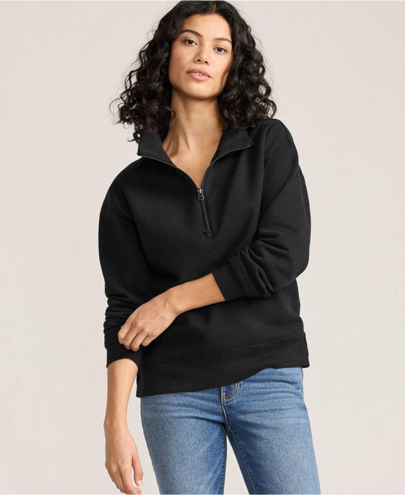 Women's Serious Sweats Relaxed Quarter Zip Pullover Sweatshirt