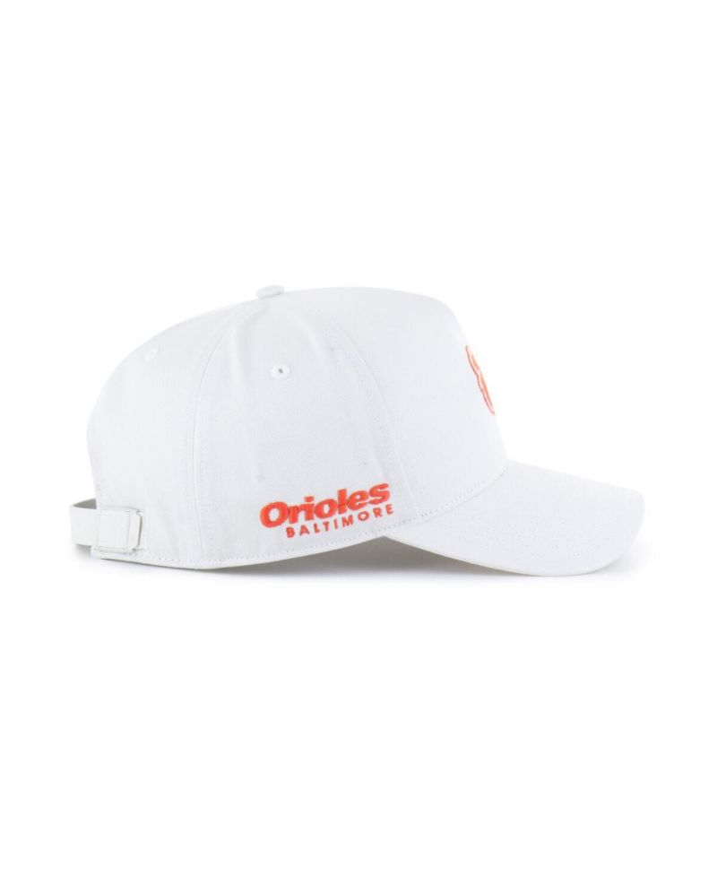 Men's White Baltimore Orioles Foundational Pinch Offside Adjustable Hat
