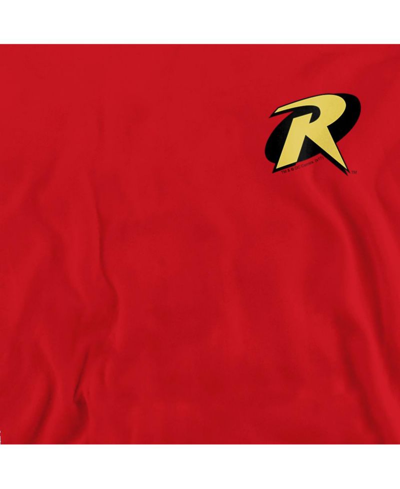 Men's Big & Tall Robin Logo Long Sleeve Graphic Crewneck Sweatshirt