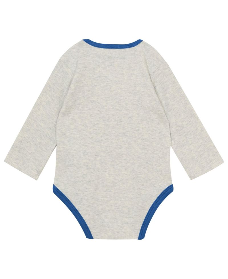 Baby Boys and Girls Heather Gray Detroit Lions Huddles & Giggles 3-Piece Pant and Hat Set