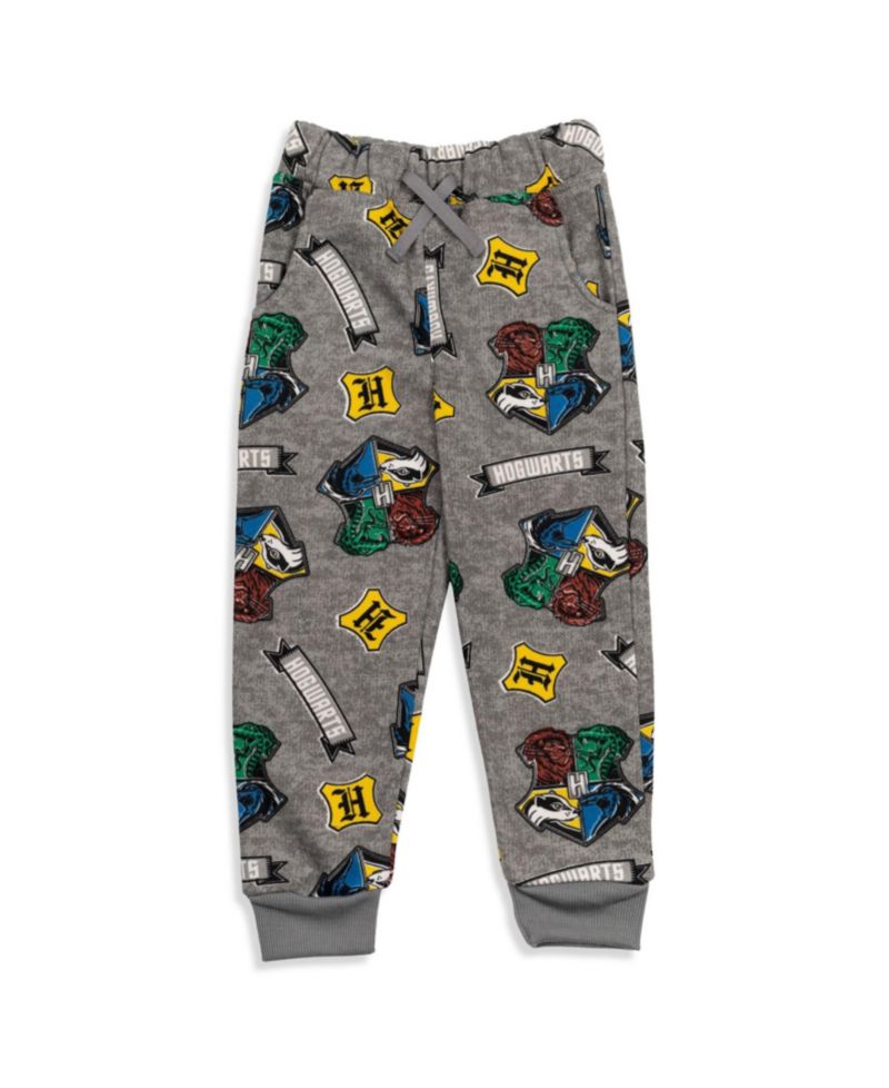 Little Boys 6-20 Gryffindor Slytherin Hufflepuff Ravenclaw Fleece 2 Pack Jogger Pants