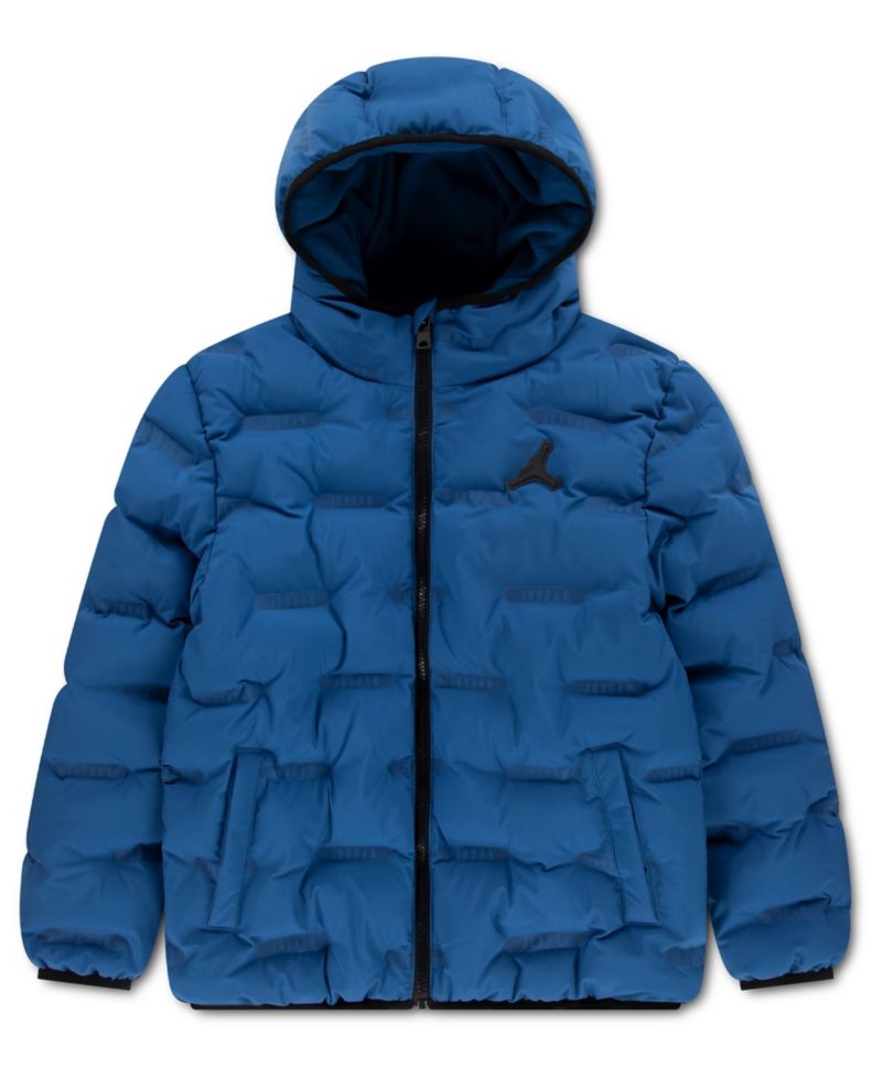 Boys' 8-20 Heat Debossed Midweight Long-Sleeve Puffer Jacket