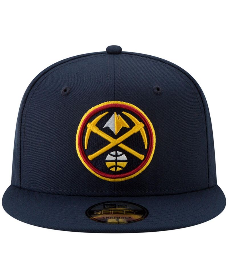 Men's Navy Denver Nuggets official Team Color 9Fifty Adjustable Snapback Hat