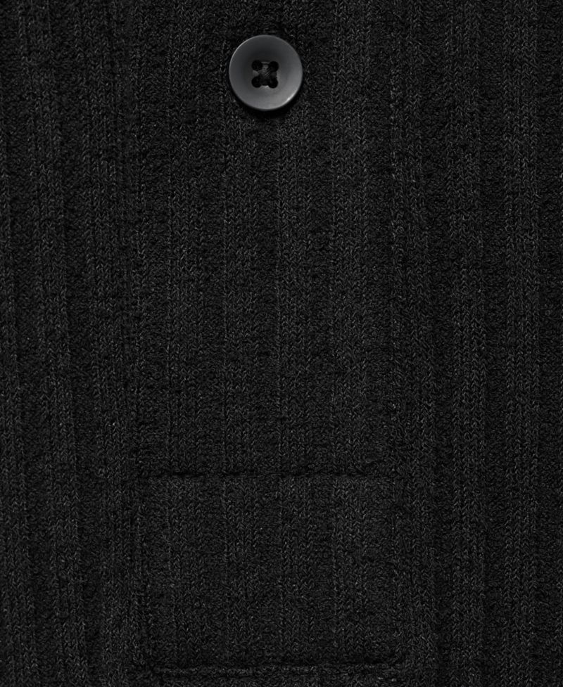 Men's Textured Knitted Polo Shirt