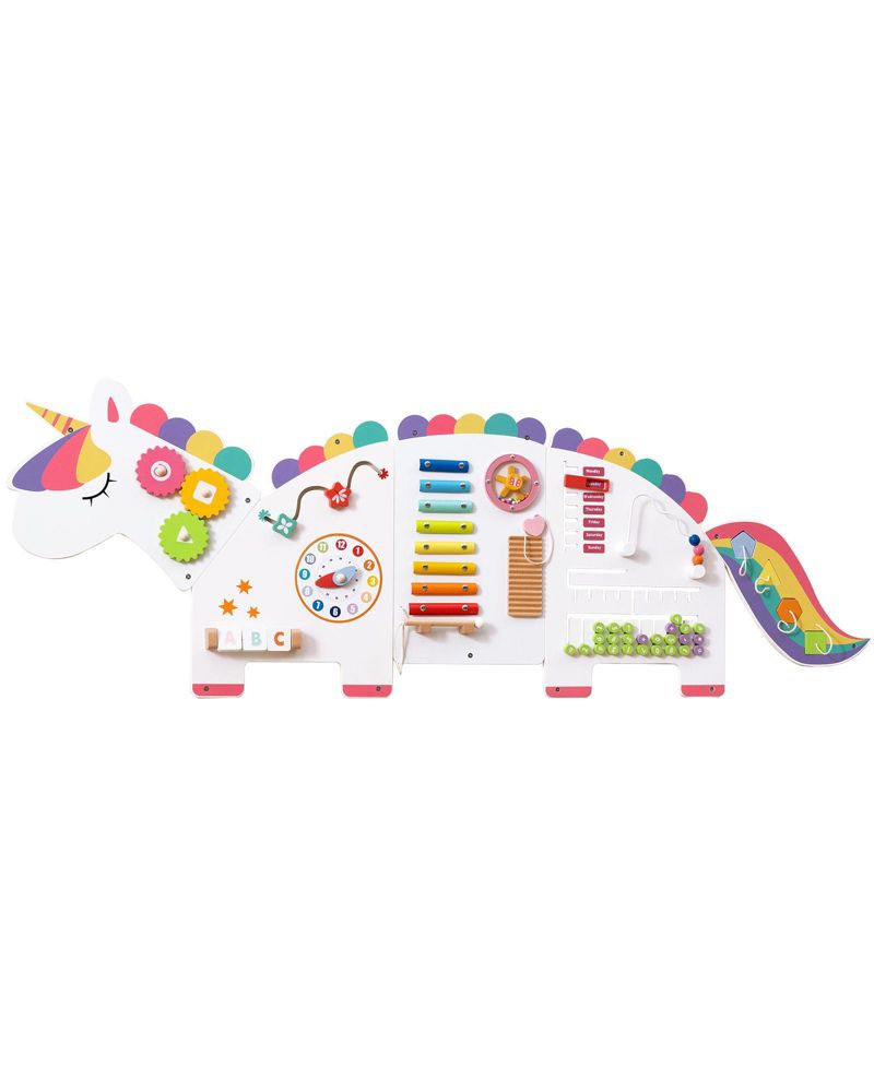 11-in-1 Montessori Wall-Mounted Busy Board