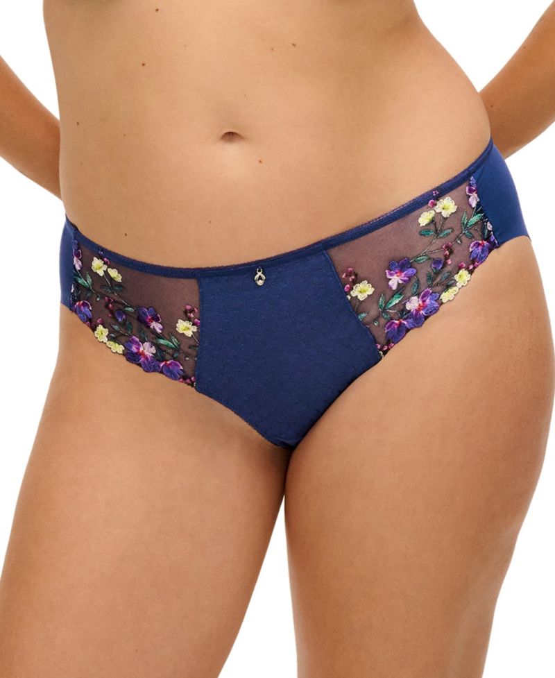 Women's Low-Rise Floral-Print Embroidered Marie Panty
