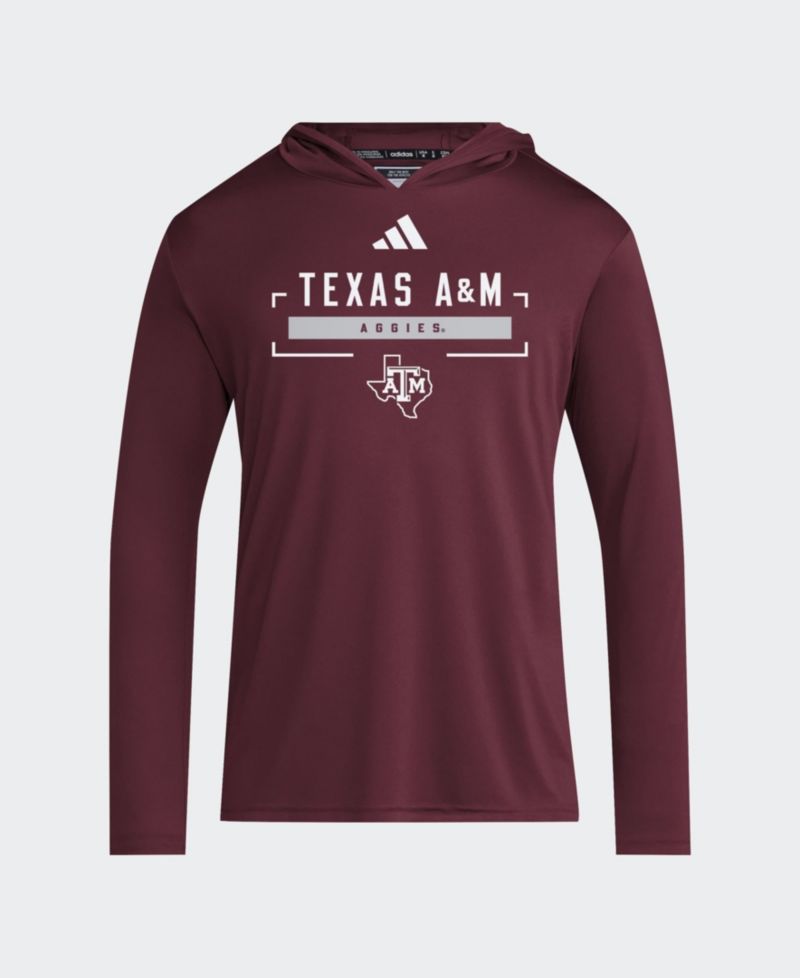 Men's Maroon Texas A&M Aggies D4T Long Sleeve Hooded T-Shirt