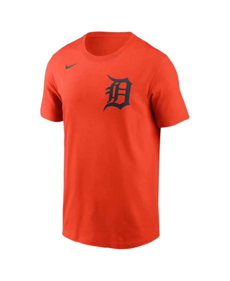 Men's Orange Detroit Tigers Wordmark T-Shirt
