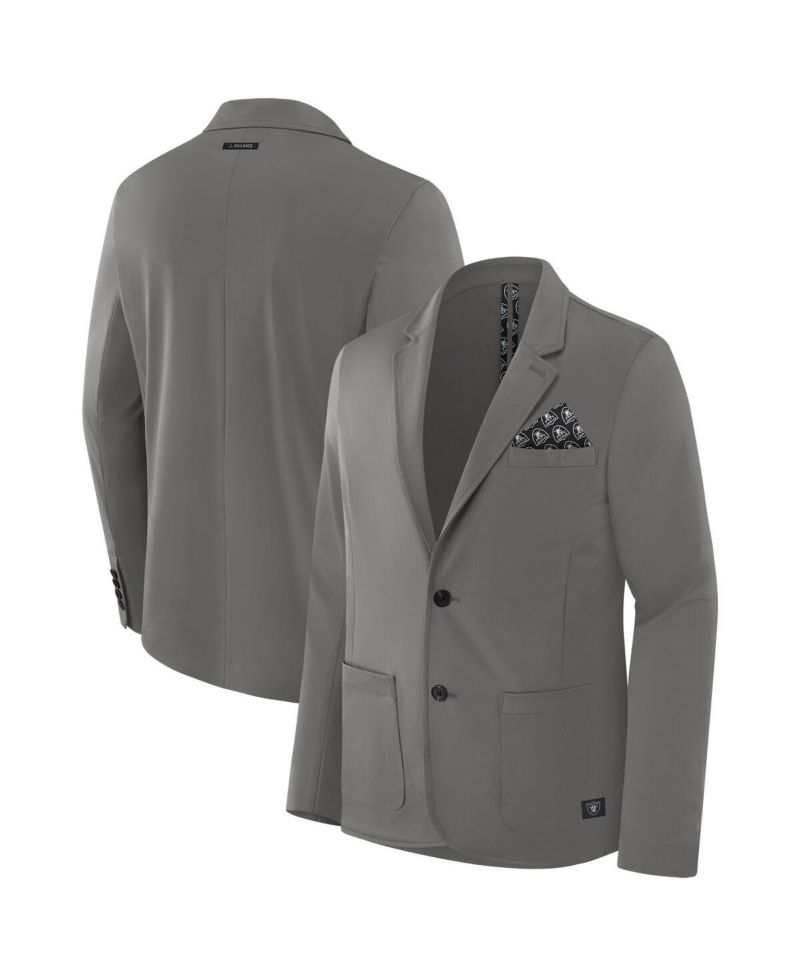 Men's Graphite Las Vegas Raiders Man-In-Motion Blazer
