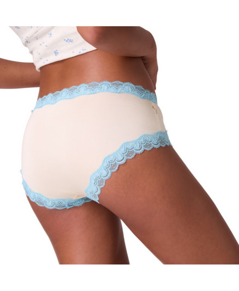 I Do Bridal Silk Scalloped Lace Trim Panty