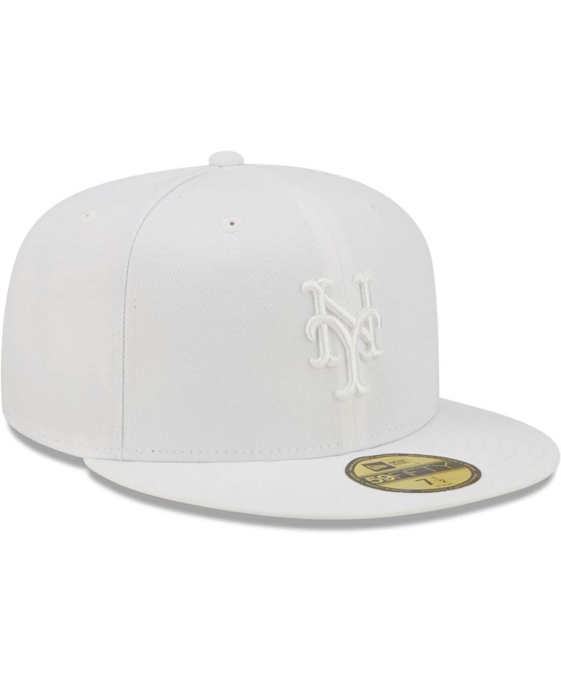 Men's New York Mets White on White 59FIFTY Fitted Hat