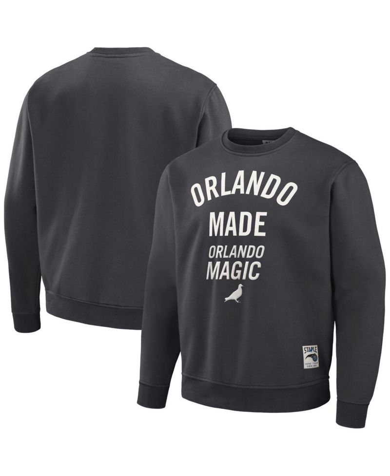 Men's NBA x Anthracite Orlando Magic Plush Pullover Sweatshirt