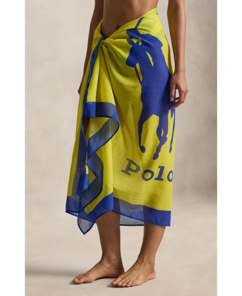 Women's Big Pony Long Scarf Swimsuit Cover Up