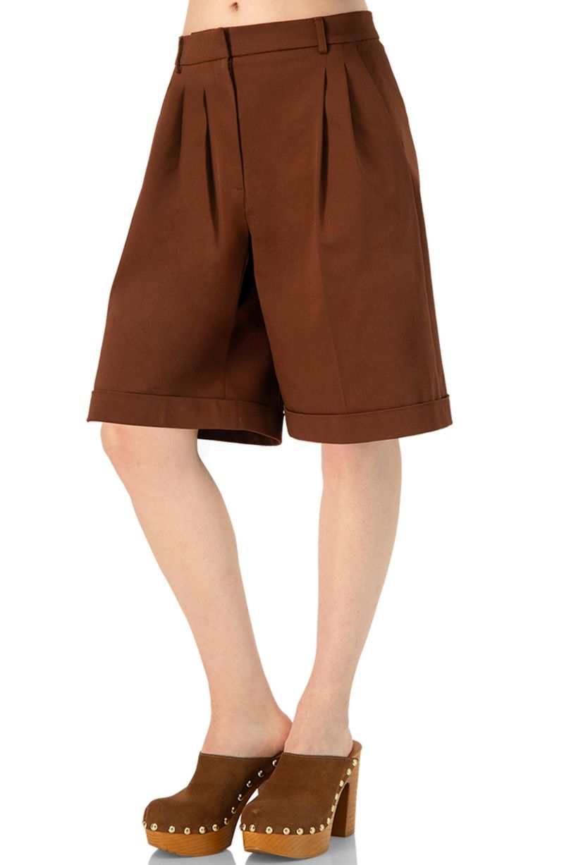 Women's Tailored Bermuda Shorts with Pockets