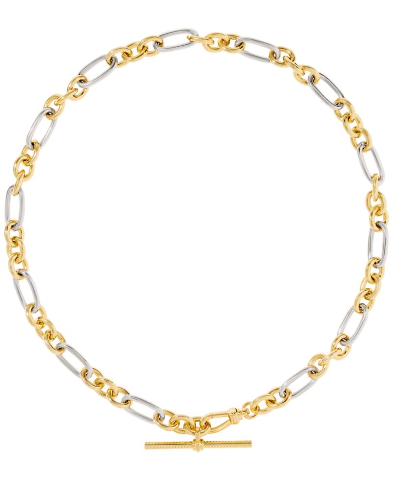 Embry Mixed Metal Link and Chain Necklace